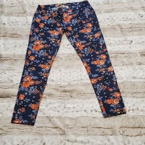 ZCO Jeans floral design skinny jeans Size 9